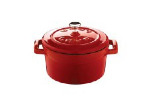 Lava Folk Yuvarlak Mini Döküm Demir Tencere Çap (Ø) 10 cm Kırmızı