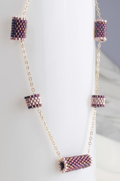 Zarias's Miyuki Kolye Roll Pembe 5 li