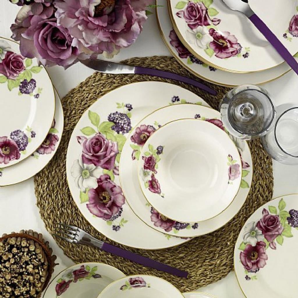 Kütahya Porselen Bone Jasmine 24 Parça Yemek Seti 9414