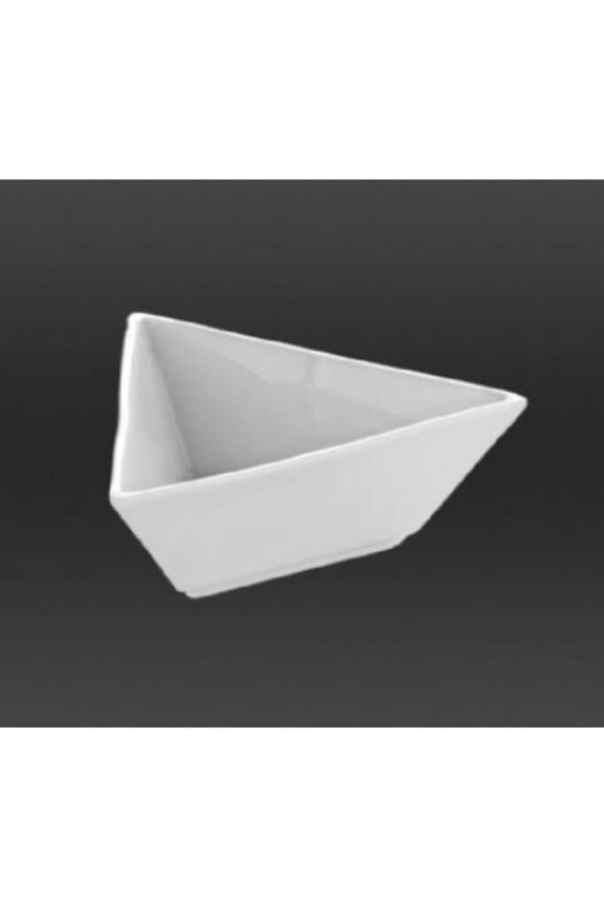 Kütahya Porselen Tavola 11 cm Mini Üçgen Kahvaltı,Sos,Meze,Çerez Kasesi