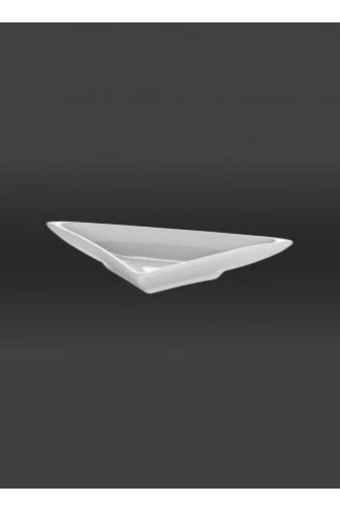 Kütahya Porselen Tavola 15 cm Mini Üçgen Kahvaltı,Sos,Meze,Çerez Kasesi