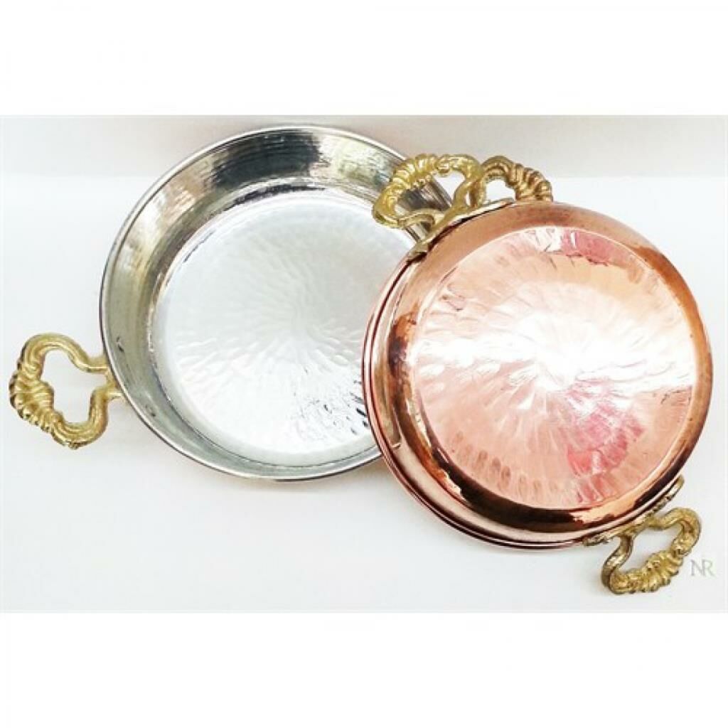 İkram Dünyası  Bakır Yumurta Sahanı  Çift Saplı no:18