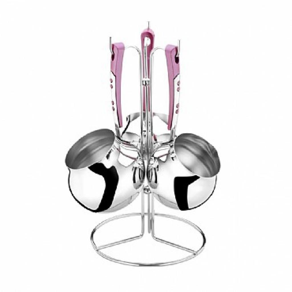 Kütahya Porselen 18 Parça Çelik Çeyiz Seti Pembe