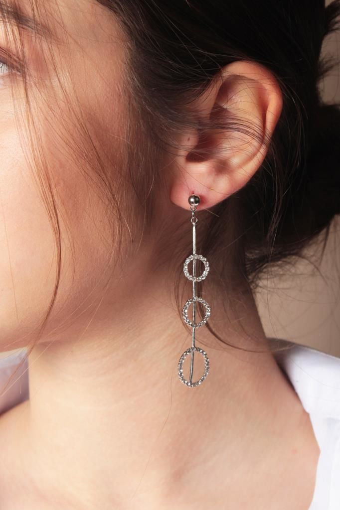 Zarias's Küpe Halka Taşlı