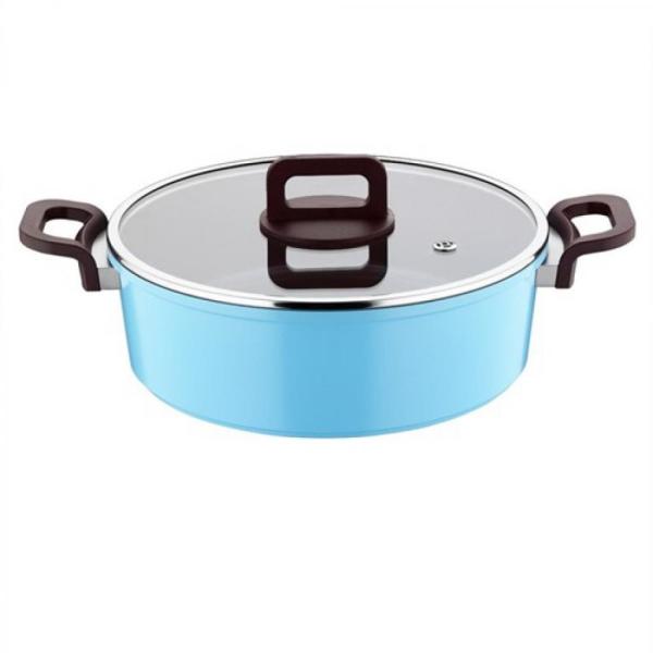 Kütahya Porselen Cerapure 24 Cm Karnıyarık Tencere Mavi