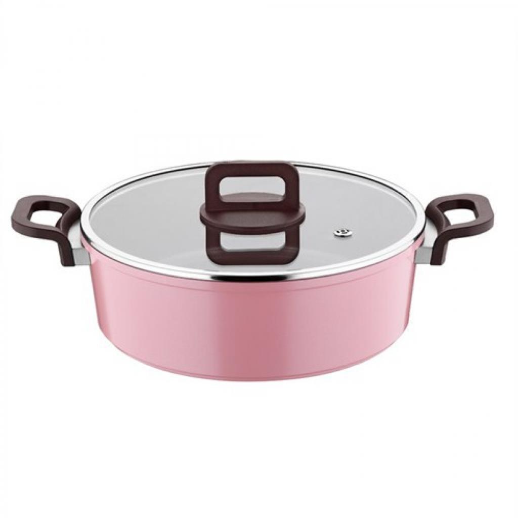 Kütahya Porselen Cerapure 24 Cm Karnıyarık Tencere Pembe