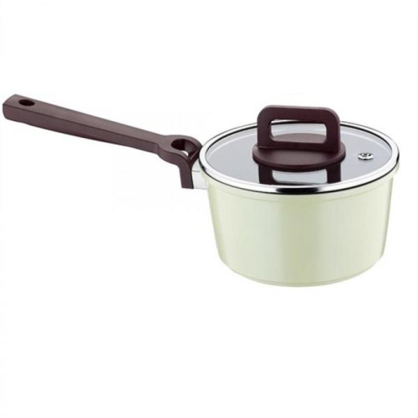 Kütahya Porselen Cerapure 18 Cm Sos Tenceresi Cam Kapaklı Yeşil