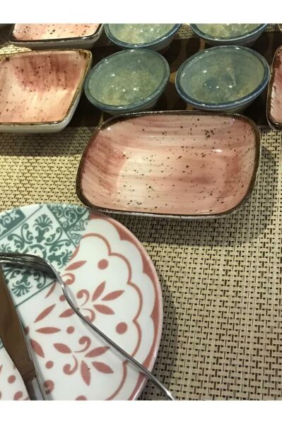 Zariass Frezya 28 Parça Kahvaltı Takımı Pembe