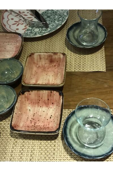 Zariass Frezya 28 Parça Kahvaltı Takımı Pembe