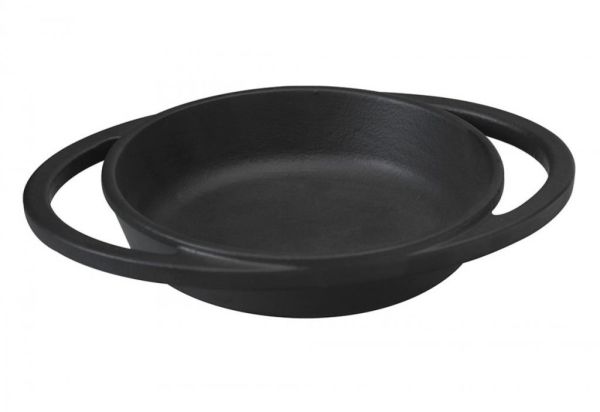 Lava Döküm Demir Kulplu Yuvarlak Tava Çap (Ø) 12 cm