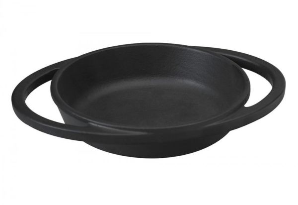 Lava Döküm Demir Kulplu Yuvarlak Tava Çap (Ø) 12 cm