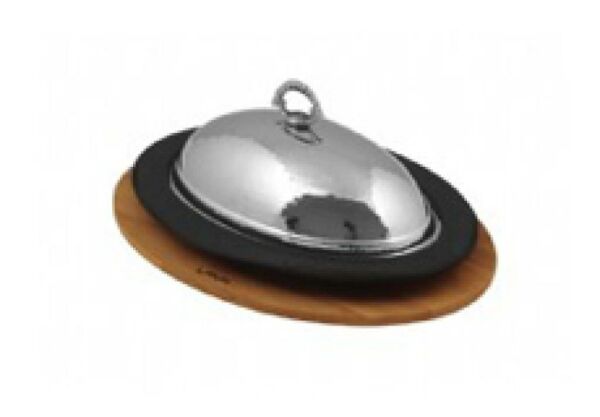 Lava Ahşap Altlıklı Oval Döner Kebap Tabağı 32x23 cm