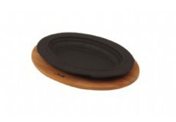 Lava Ahşap Altlıklı Oval Döner, Kebap Tabağı 28x20 cm