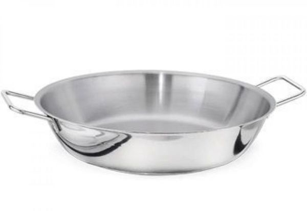 İkram Dünyası  Çift Metal Saplı Tava 60 Cm Kapaksız