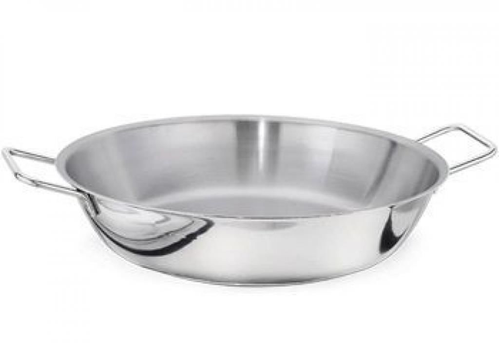 İkram Dünyası  Çift Metal Saplı Tava 60 Cm Kapaksız