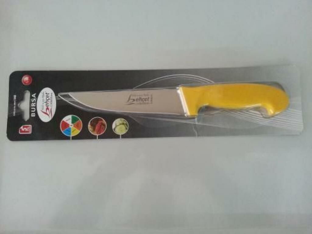 Behçet Moblen Sarı Saplı Tavuk Bıçağı 2 Numara