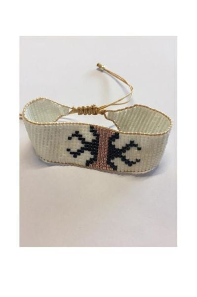 El Yapımı Etnik Desenli Dokuma Ayarlanabilir İpli Miyuki Boncuk Bileklik