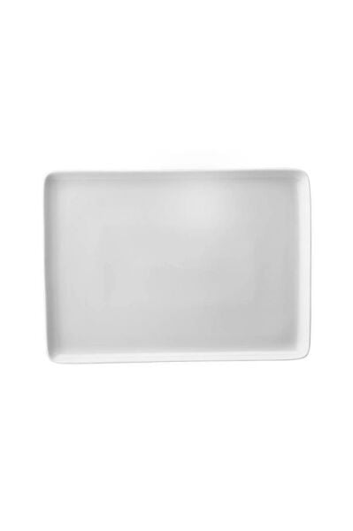 Kütahya Porselen Tan Serisi 23x17 cm Dikdörtgen Seris-Sunum Tabağı