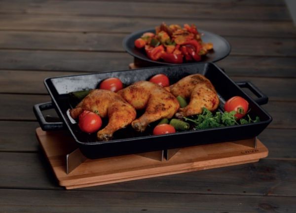 Lava Üç Isıtıcılı Ahşap Stand