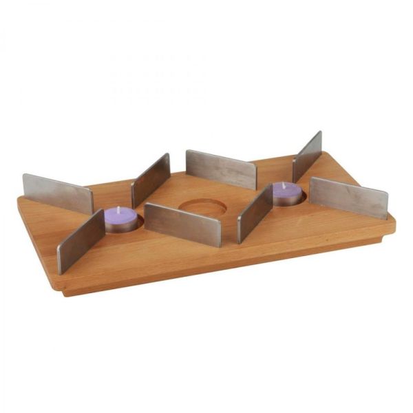 Lava Üç Isıtıcılı Ahşap Stand