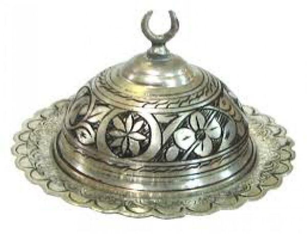 Bakır Lokumluk Yuvarlak Kubbeli (Pembe)