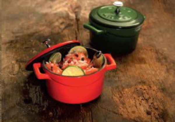 Lava  Folk Yuvarlak Mini Döküm Demir Tencere Çap (Ø) 10 cm Yeşil