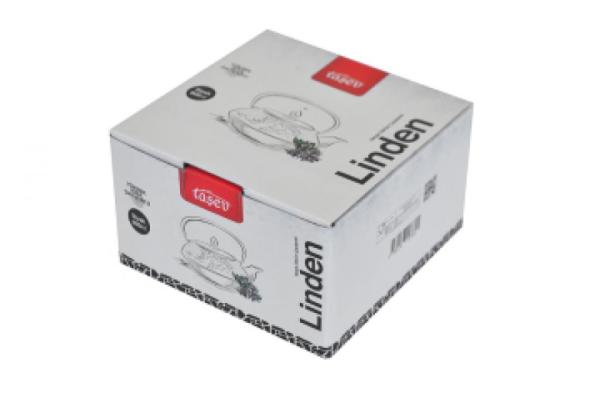 Bambum Linden - Nergis 800 ml Siyah Döküm Çaydanlık