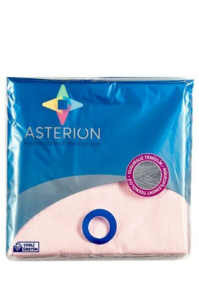 Asterion Mikrofilament Pembe Temizlik Bezi 10 lu Paket 40*40 cm