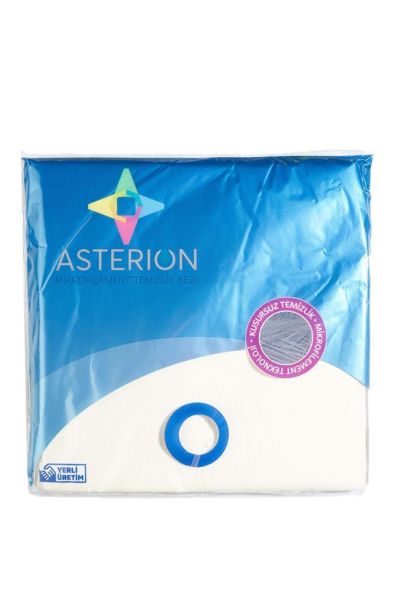 Asterion Mikrofilament Sarı Temizlik Bezi 5 li Paket 40*40 cm