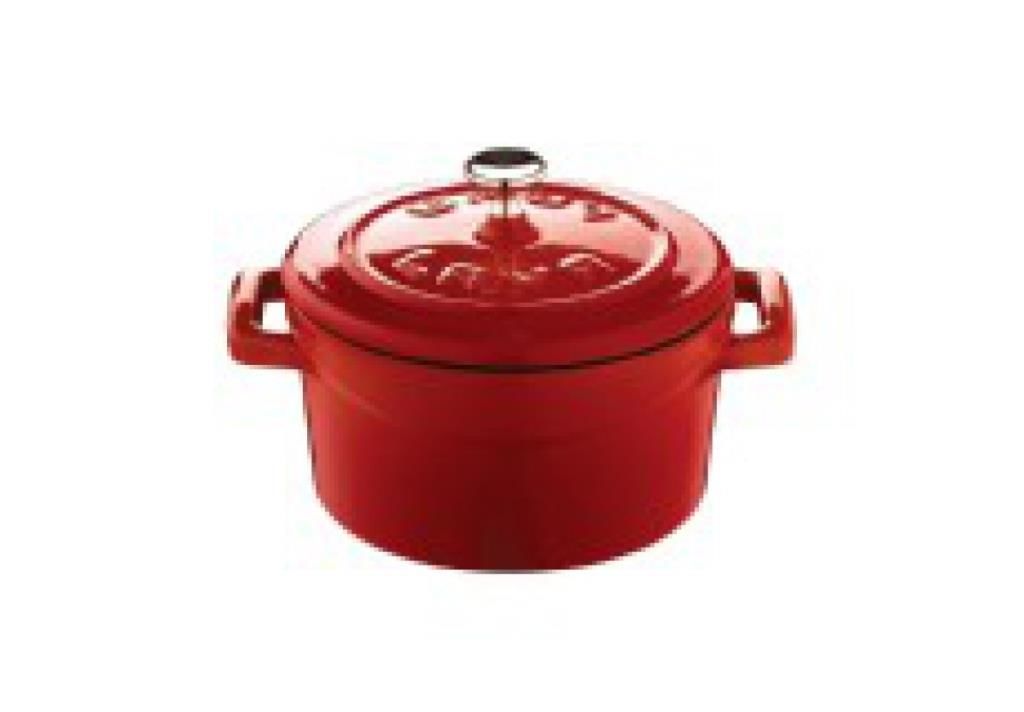 Lava Folk Yuvarlak Mini Döküm Demir Tencere Çap (Ø) 10 cm Kırmızı