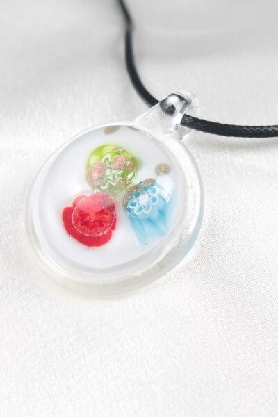 Zarias's Kolye Cam İçi Şekilli