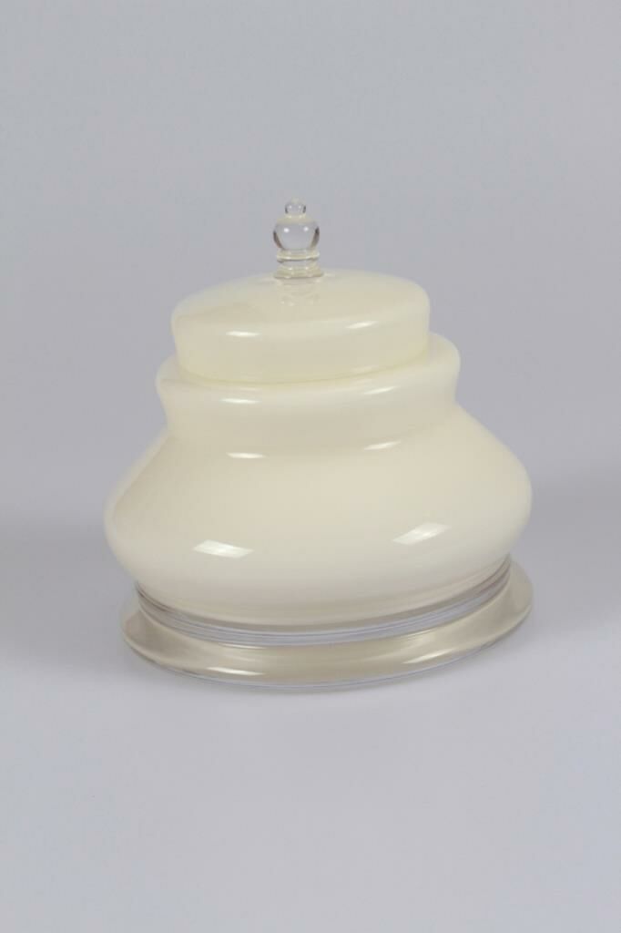 Paşabahçe El İmalatı Krem Vazo 92014