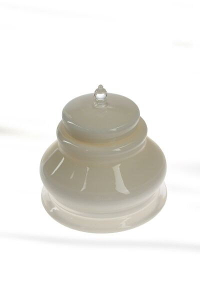 Paşabahçe El İmalatı Krem Vazo 92014