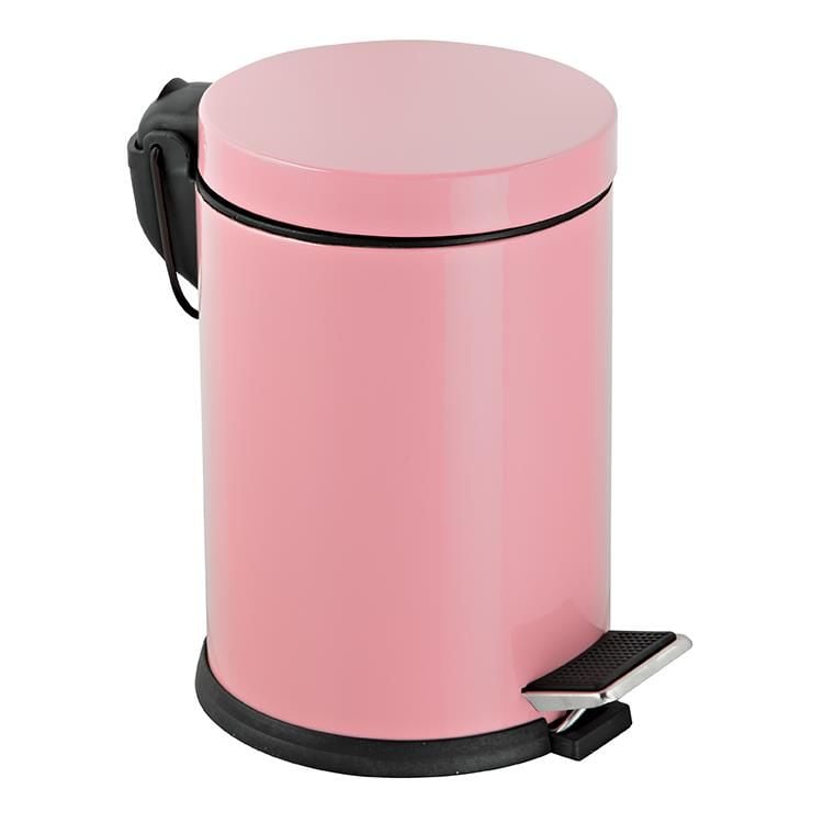 İkram Dünyası 5 Litre Pedallı Çop Kovası Pembe