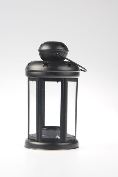 İkram Dünyası Fener Mumluk Siyah