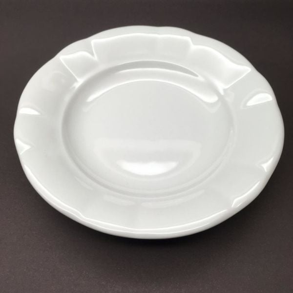 Porselen Papatya Oluklu Yemek Tabağı 18 cm 12 adet