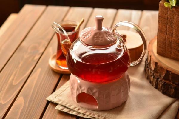 Bambum Palida Isıtıcılı Demlik Pembe Renk 600 Ml