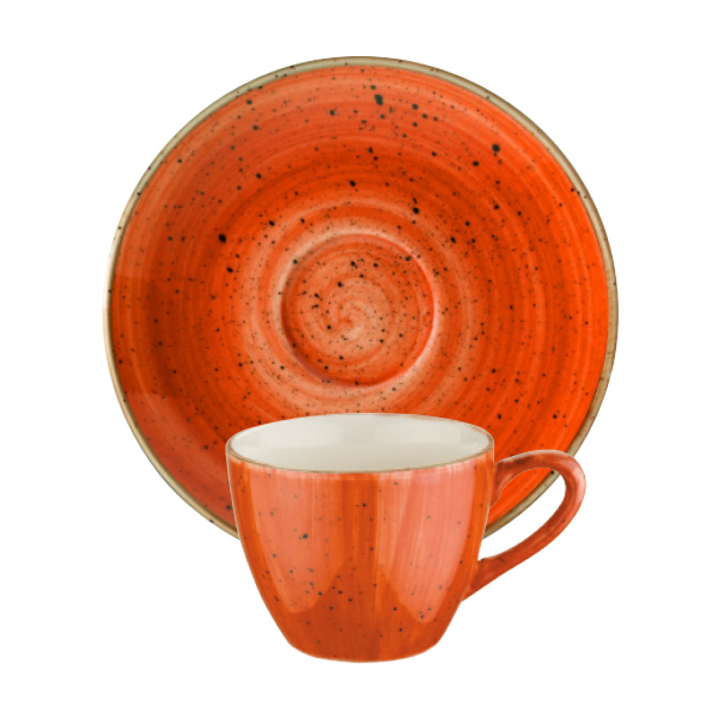 Bonna Terracota Türk Kahve Fincan ve Tabağı 6'Lı