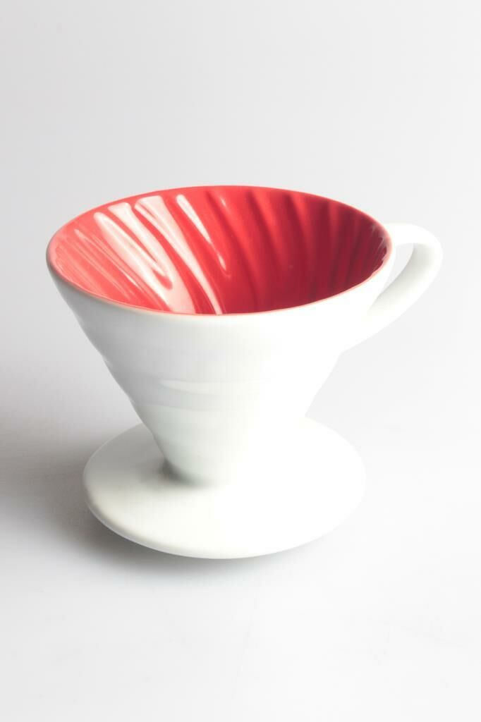 Kütahya Porselen Barista Kahve Filtresi V60 Pistole Kırmızı