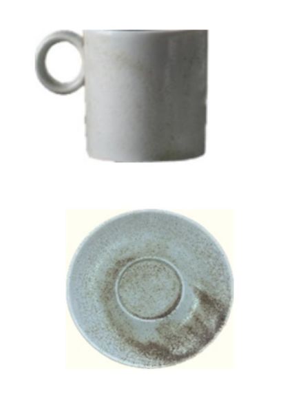 İris Porselen İnci-İlay Türk Kahvesi Fincanı 6 lı Altın Yaldızlı