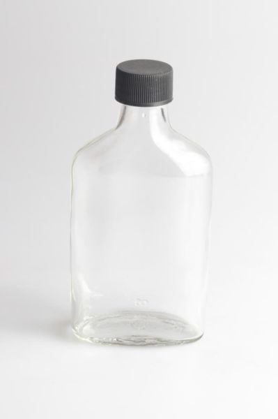 İkram Dünyası Yassı Cam Şişe 200 ml Kapaklı Cold Brew Şişesi 10 adet
