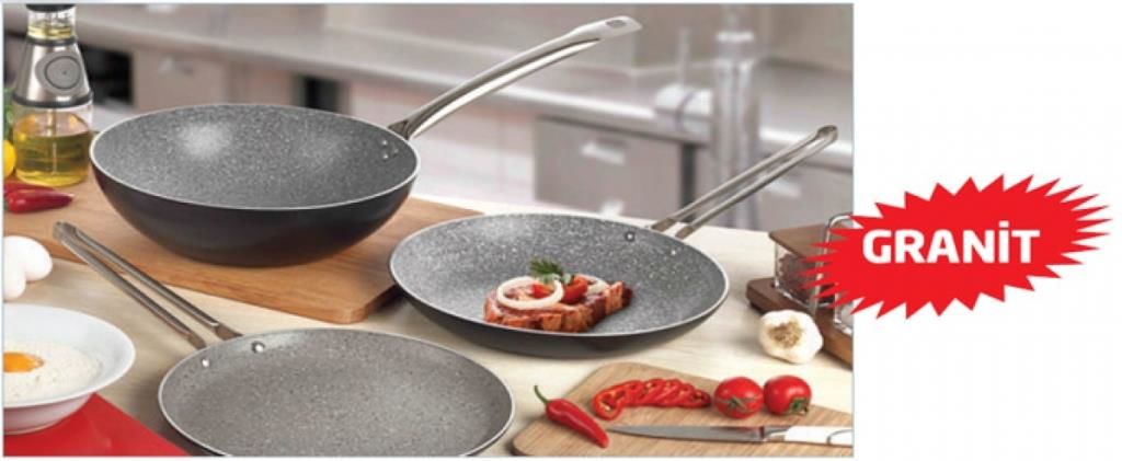 Altınbaşak Milenyum Granit Yayvan Tava 22 Cm