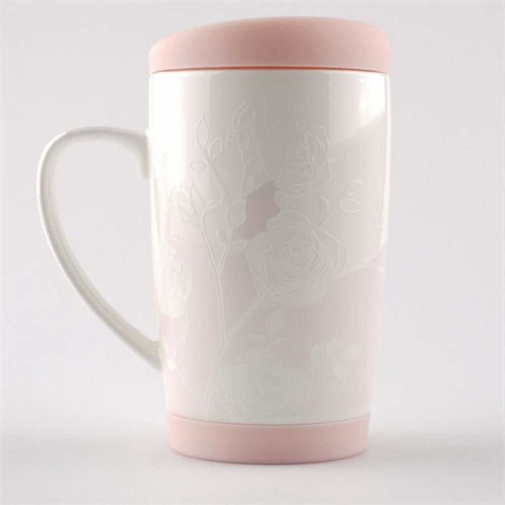 Kütahya Porselen Slikon Kapaklı Mug Bardak