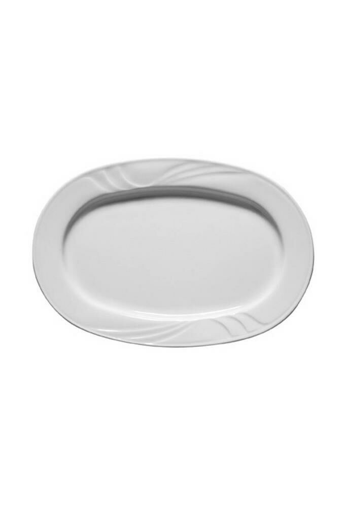 Kütahya Porselen Didim 28 cm Kayık Tabak 2 'li