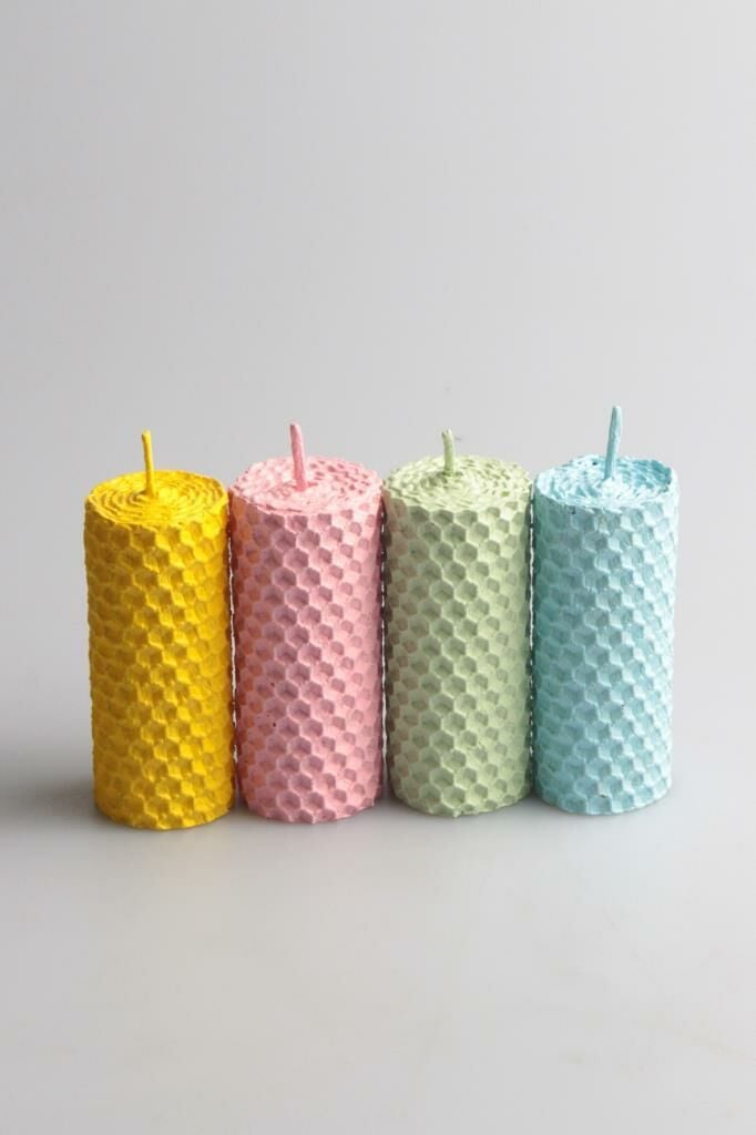 Zarias's Balmumu Kutulu Mum Paleti 4 lü Pastel