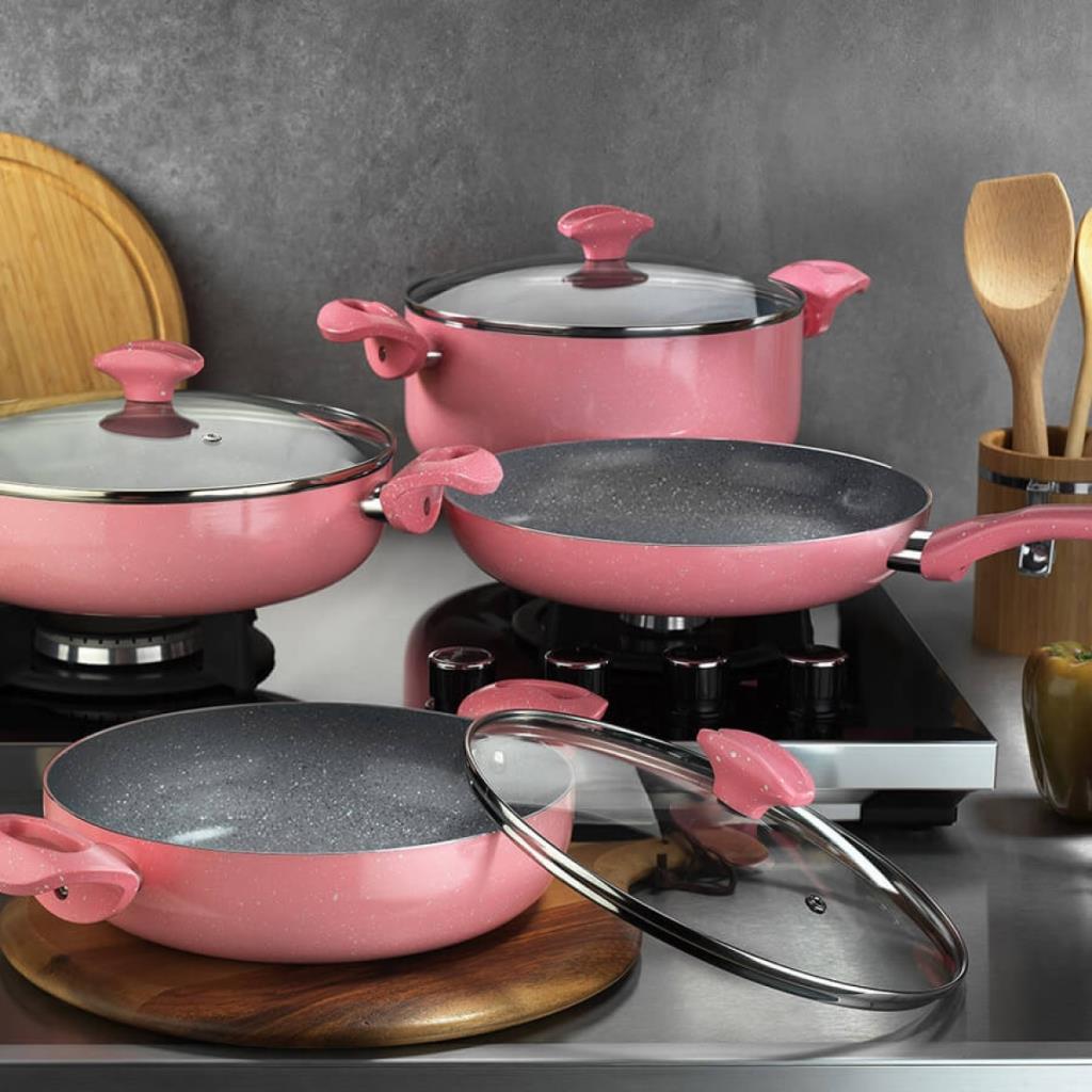 Kütahya Porselen 7 Parça Seramik Kaplama Tencere