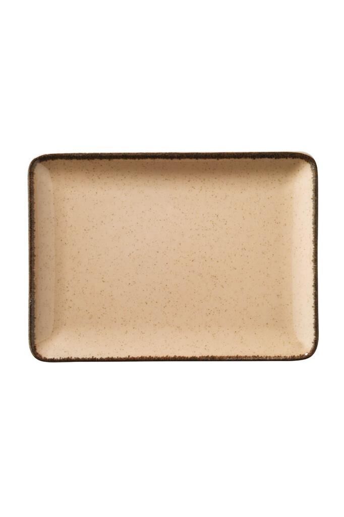 Pearl 23x17 cm Dikdörten Düz Tabak Yavruağzı