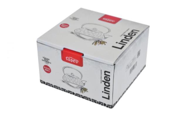 Bambum Linden - Papatya 800 ml Kırmızı Döküm Çaydanlık