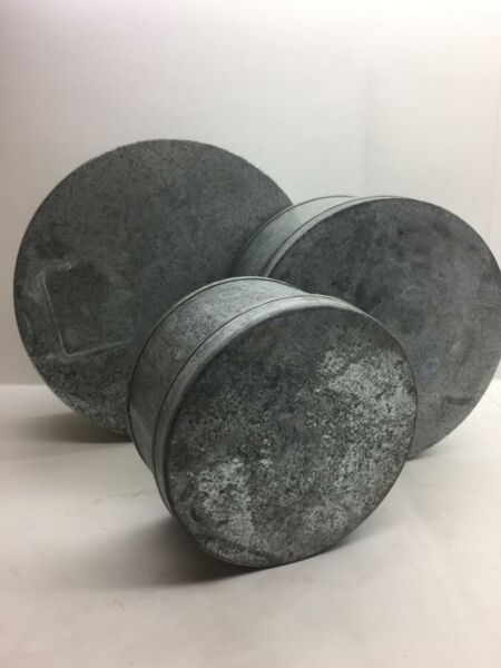 Galvaniz Tanzim 3'Lü Kapaklı Kutu