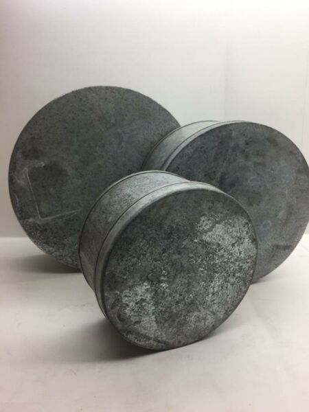 Galvaniz Tanzim 3'Lü Kapaklı Kutu